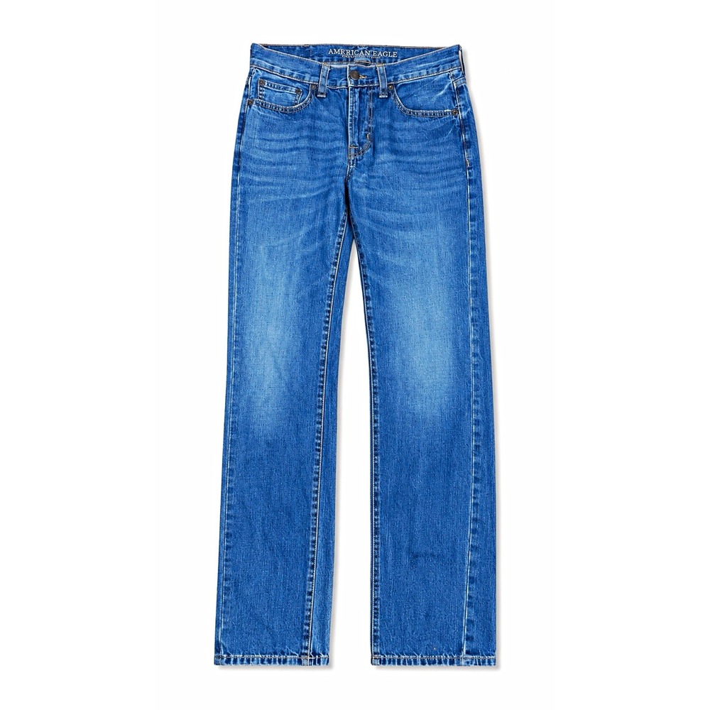 American Eagle Outfitters Made to Last Slim Straight Blue Denim Jeans 28x32